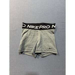 Nike Pro Athletic Bike Shorts Women Sz S Gray Brand New